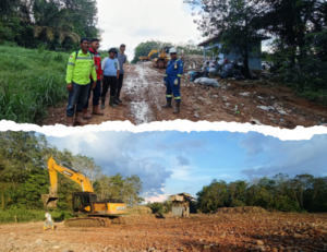 Foto : Sebelum dan sesudah pembersihan sampah dilokasi TPA