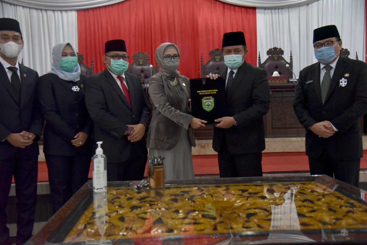 Legislatif dan Eksekutif Sumsel Sepakati KUA dan PPAS TA  2021